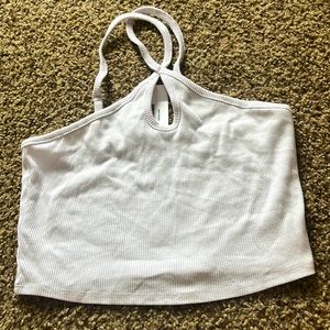 White crop top for teens.
